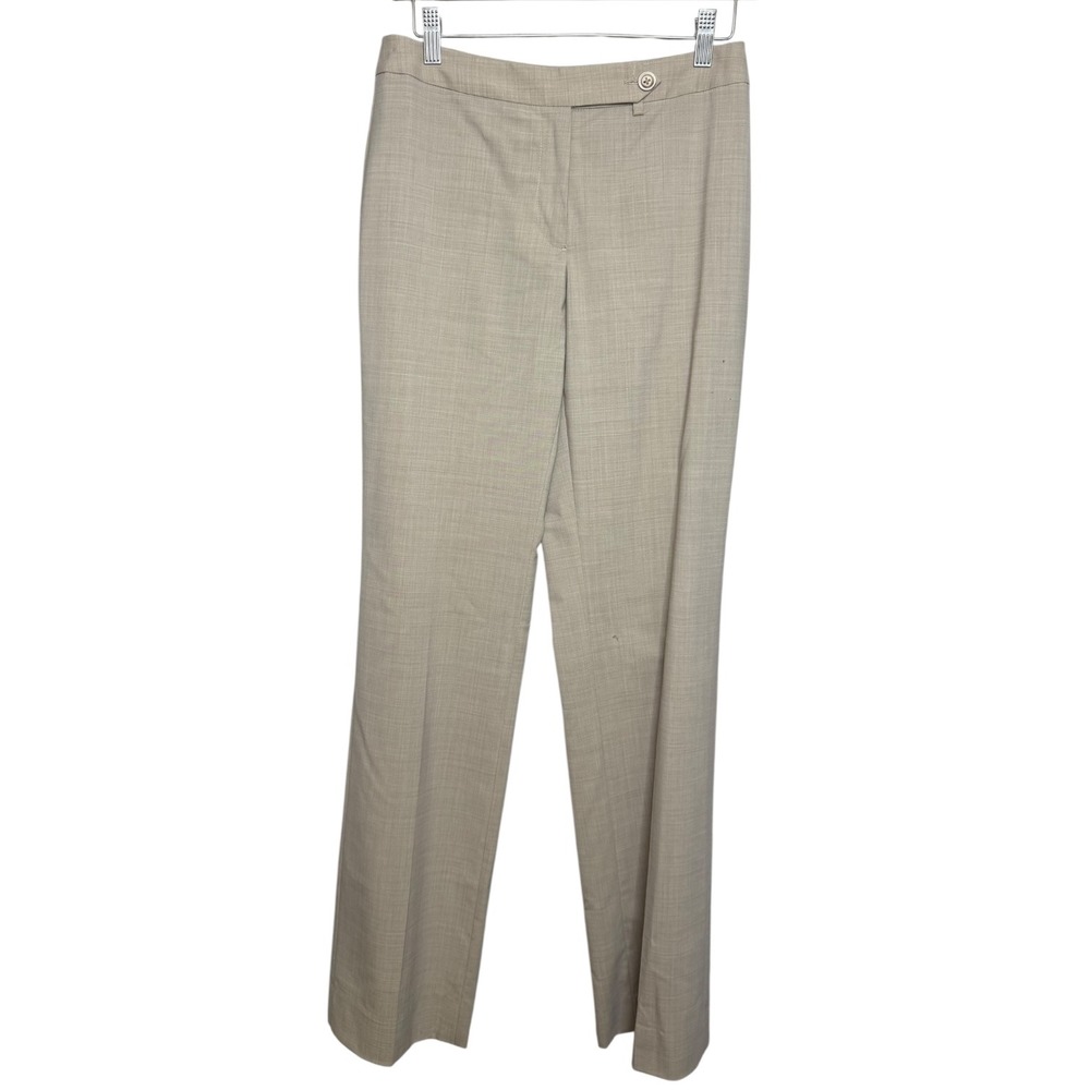 Brooks Brothers Loro Piana Quiet Luxury Stretch Wool Caroline Fit Trouser Beige